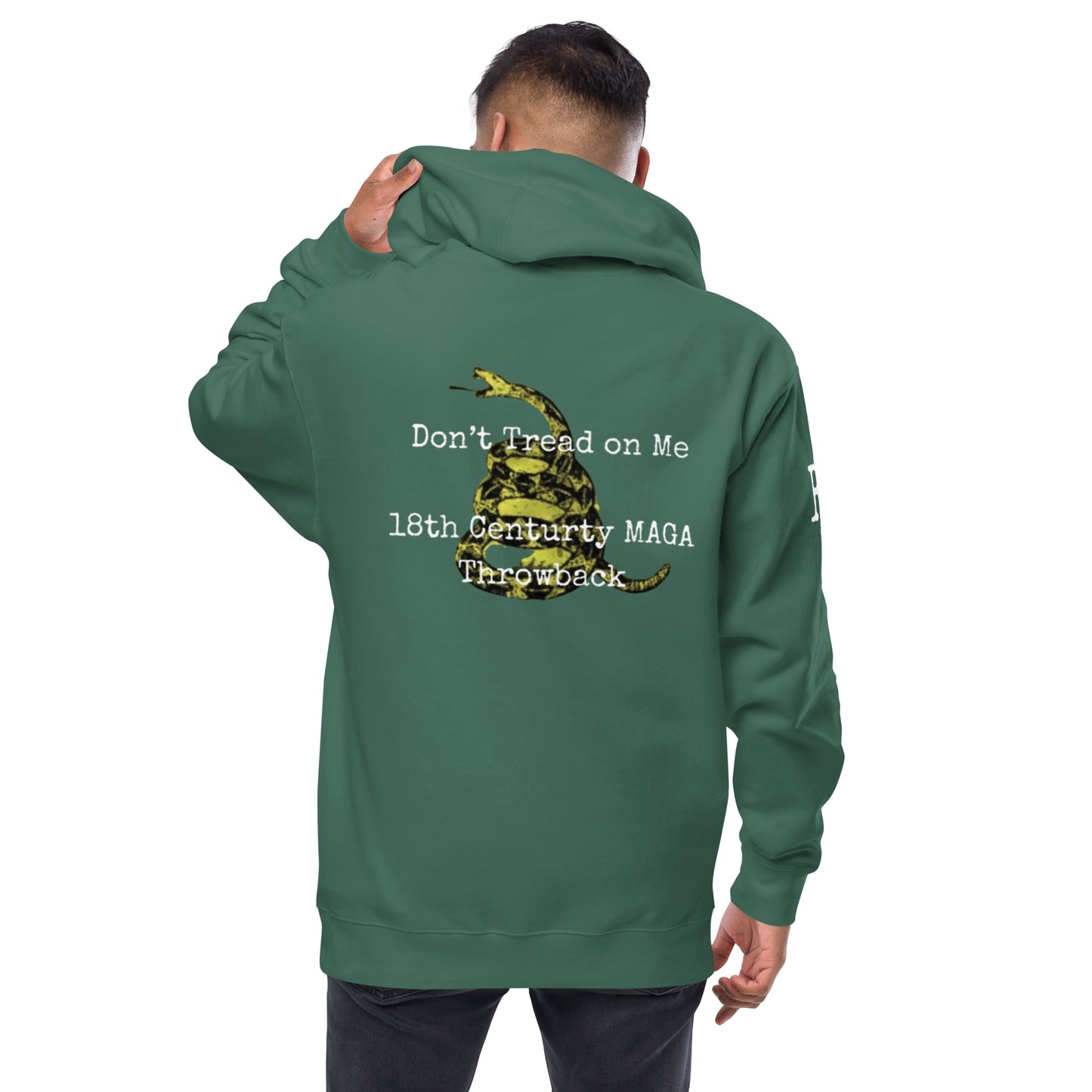 MAGA Gadsden Fleece Zip-Up Hoodie