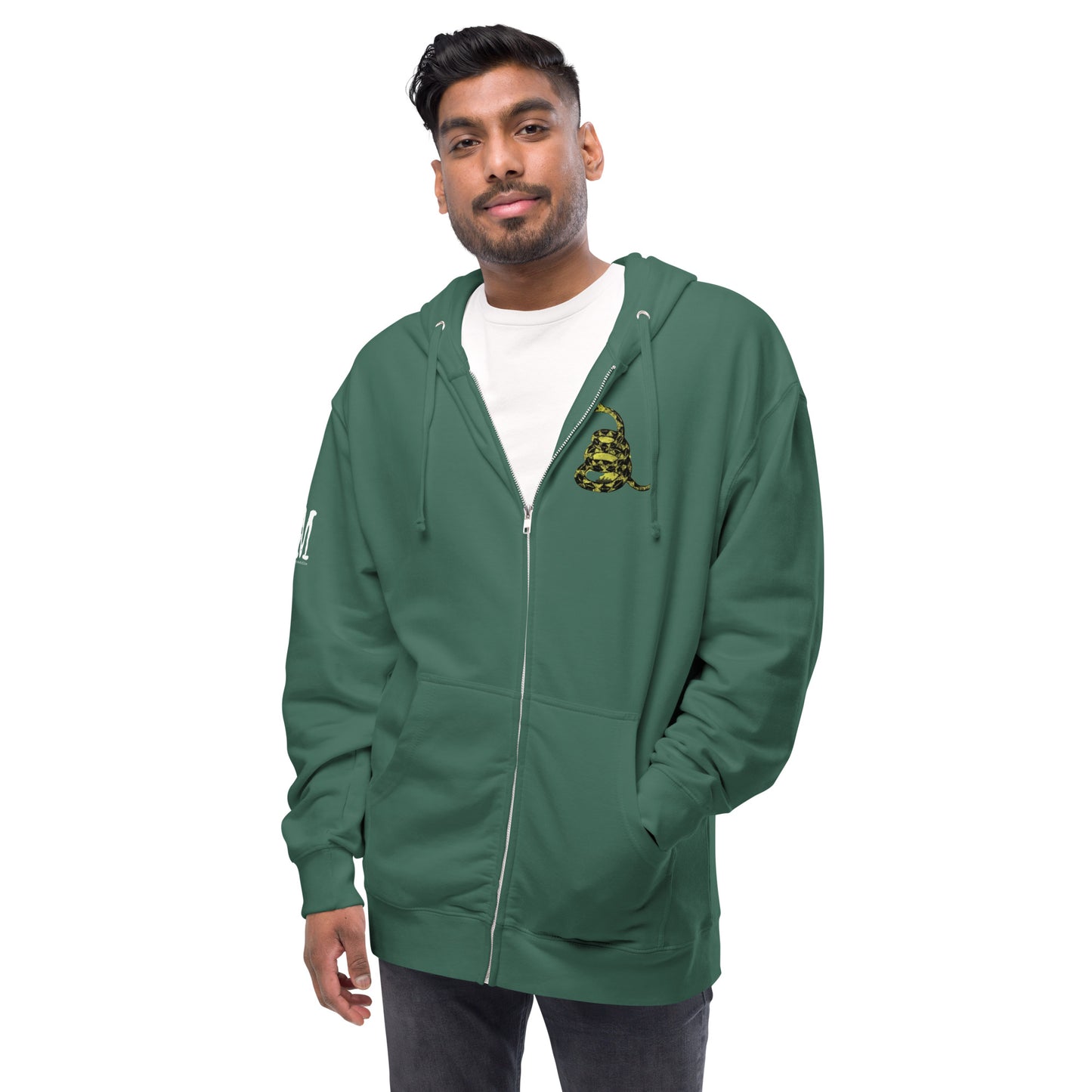 MAGA Gadsden Fleece Zip-Up Hoodie