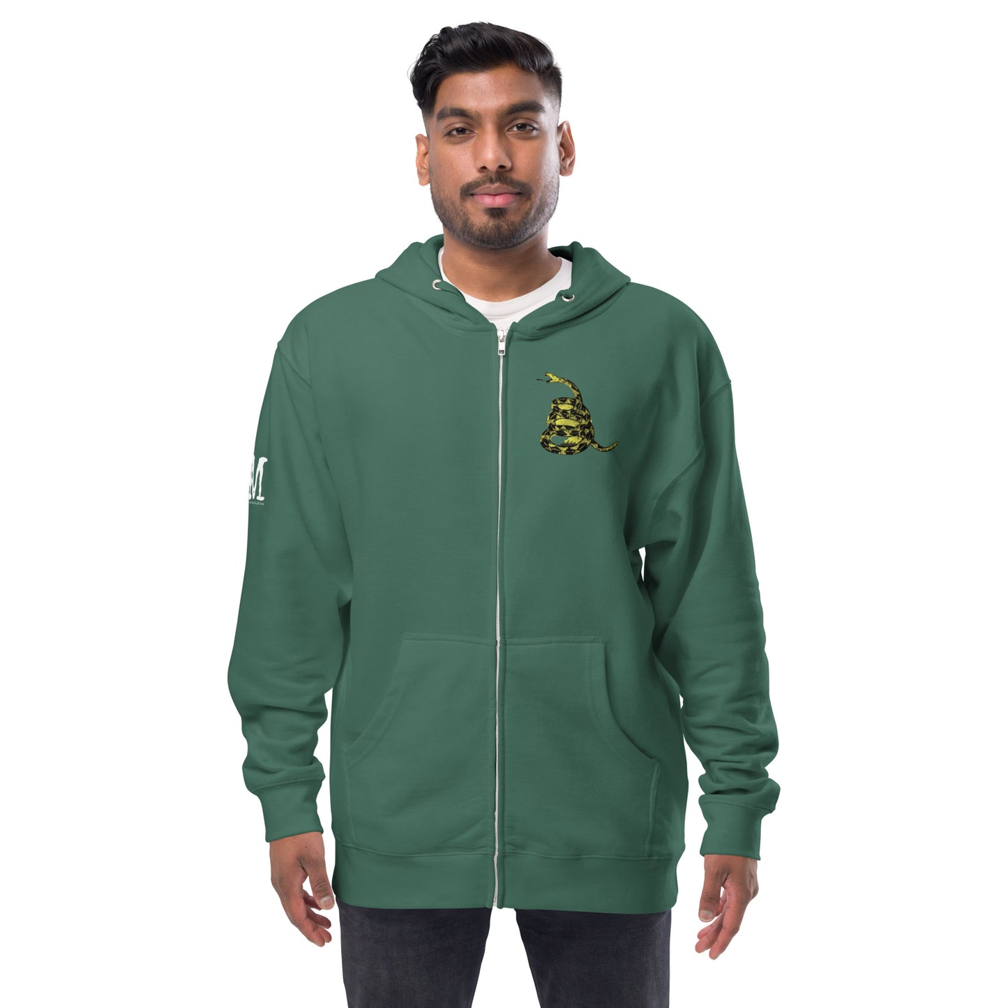 MAGA Gadsden Fleece Zip-Up Hoodie