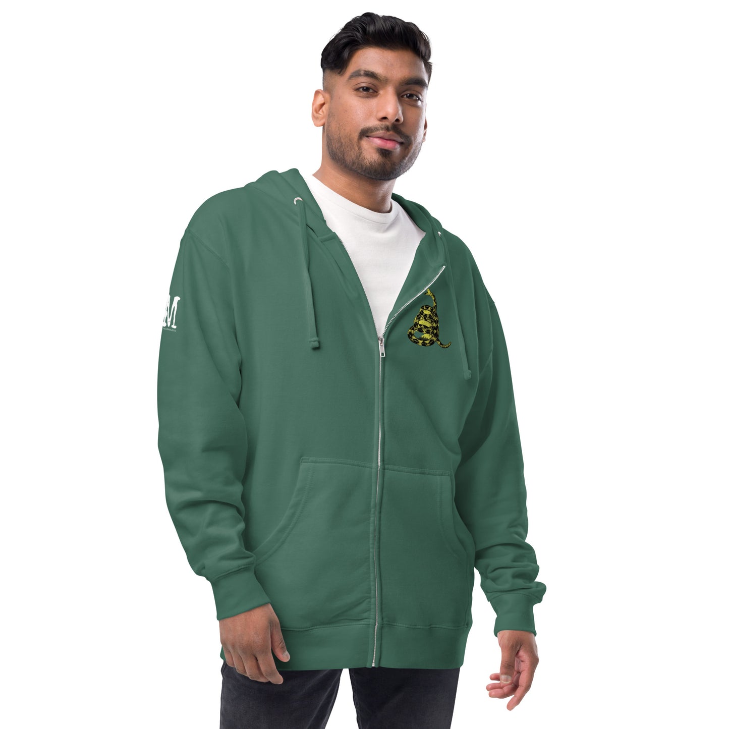 MAGA Gadsden Fleece Zip-Up Hoodie