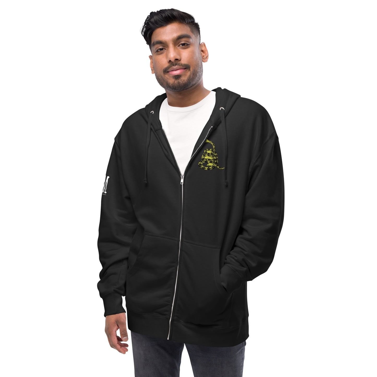 MAGA Gadsden Fleece Zip-Up Hoodie