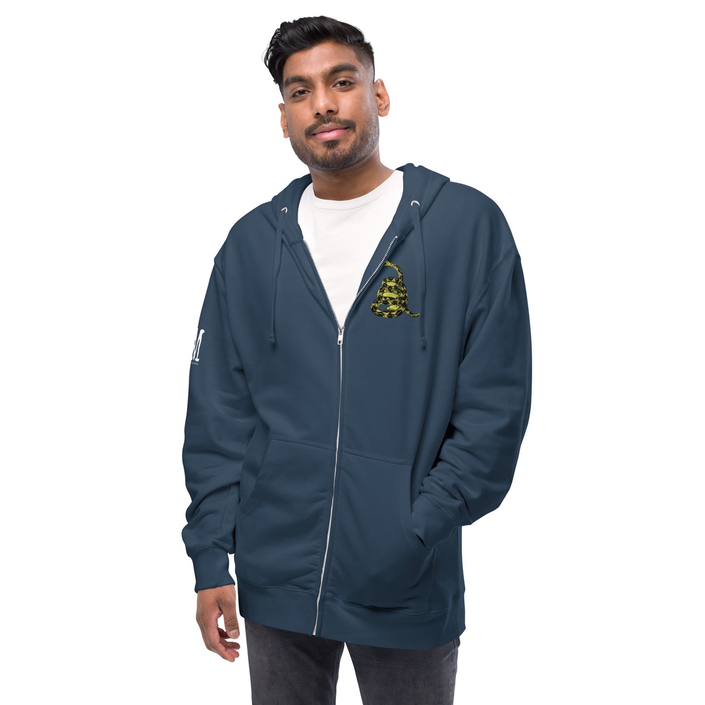 MAGA Gadsden Fleece Zip-Up Hoodie