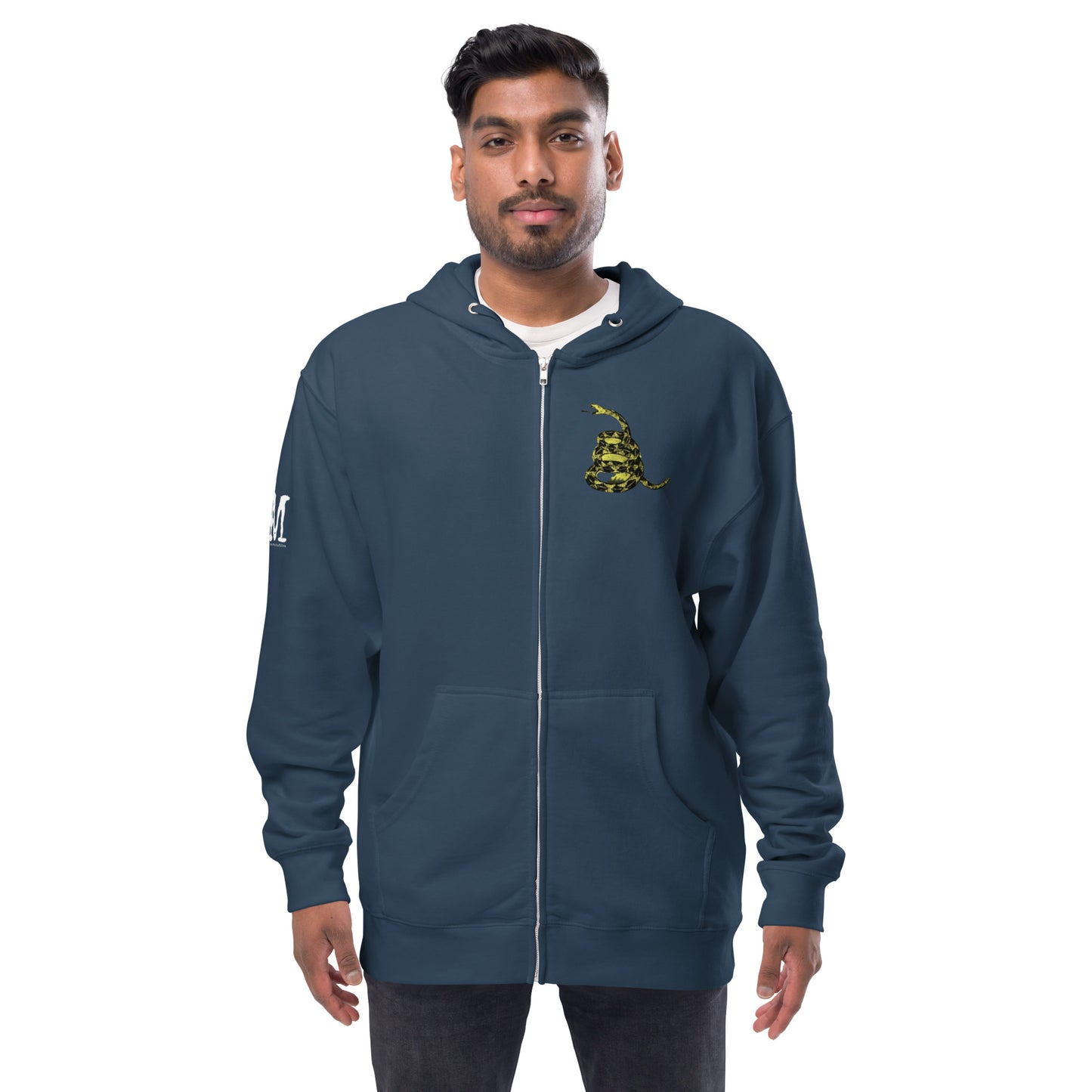 MAGA Gadsden Fleece Zip-Up Hoodie