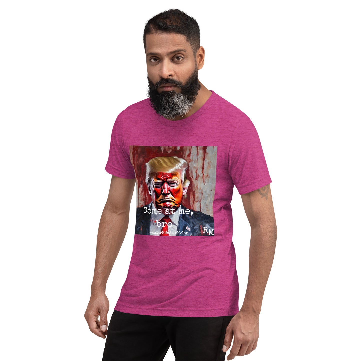 MAGA Come at Me, Bro Triblend SS t-shirt