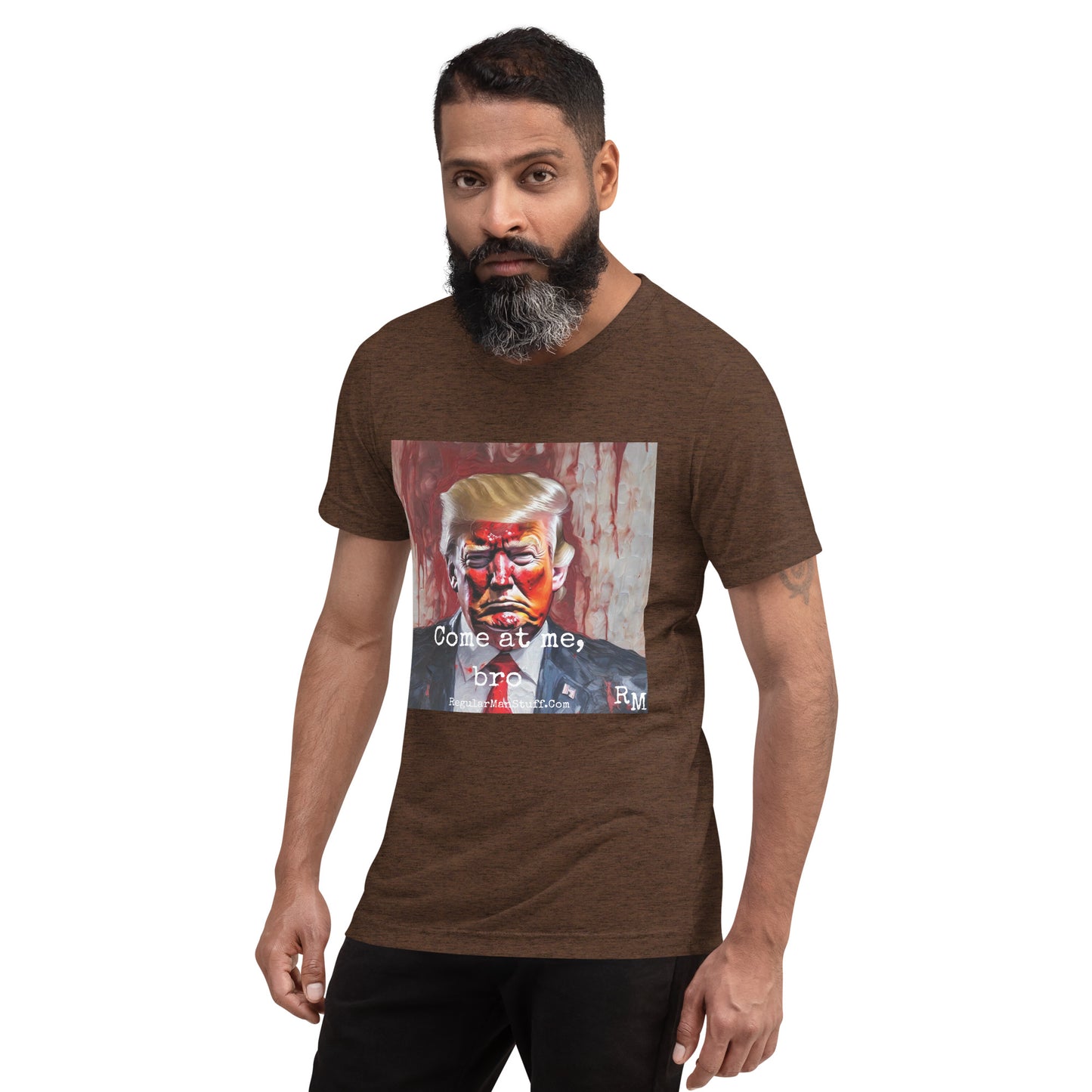 MAGA Come at Me, Bro Triblend SS t-shirt