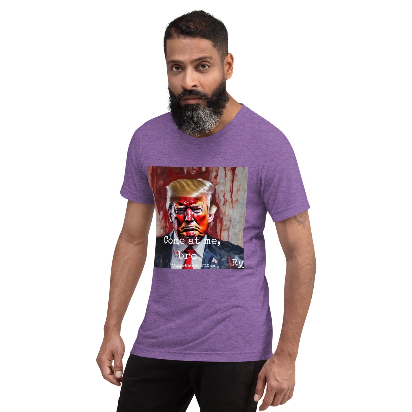 MAGA Come at Me, Bro Triblend SS t-shirt