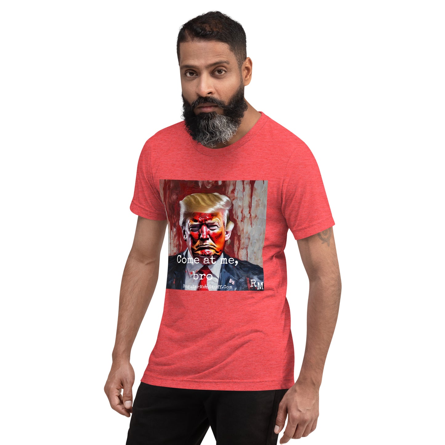 MAGA Come at Me, Bro Triblend SS t-shirt