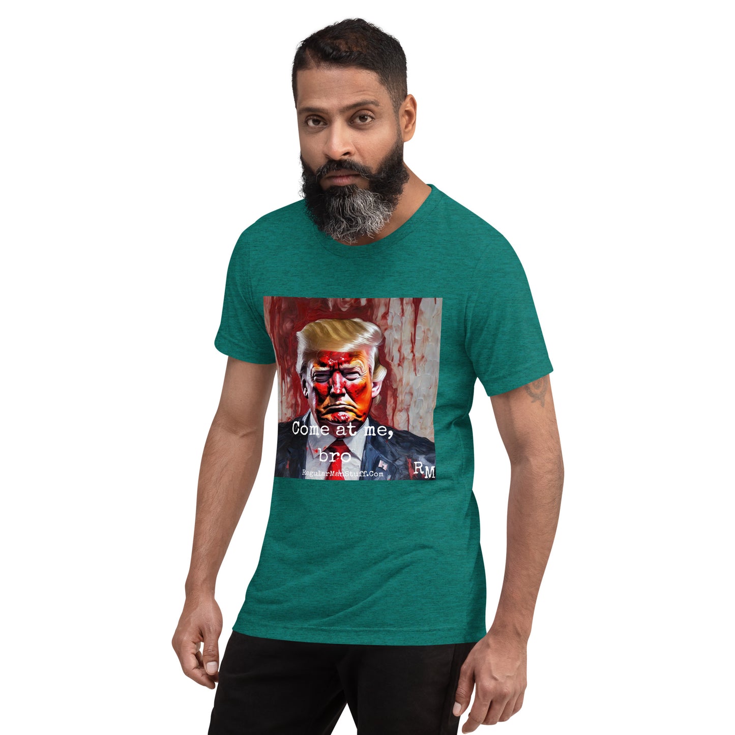 MAGA Come at Me, Bro Triblend SS t-shirt