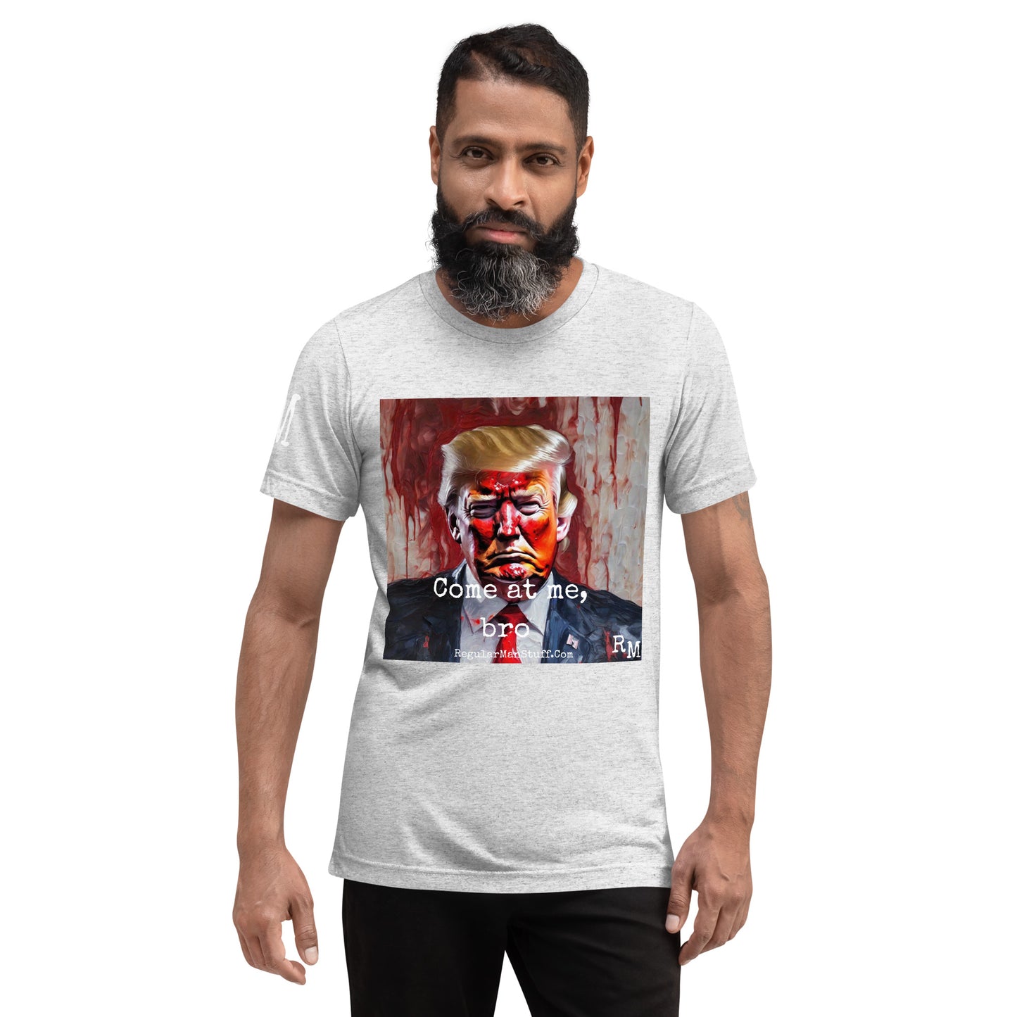 MAGA Come at Me, Bro Triblend SS t-shirt