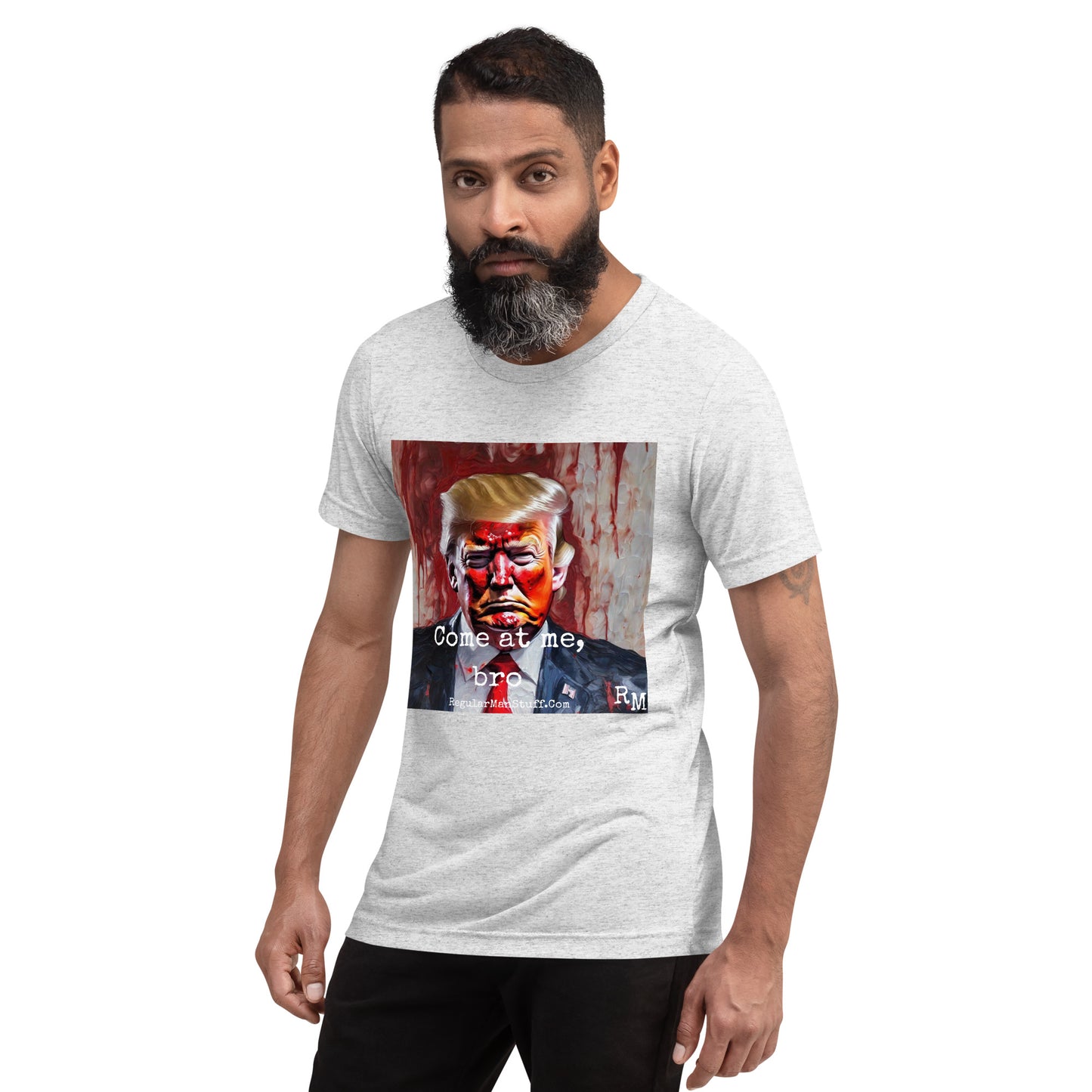 MAGA Come at Me, Bro Triblend SS t-shirt